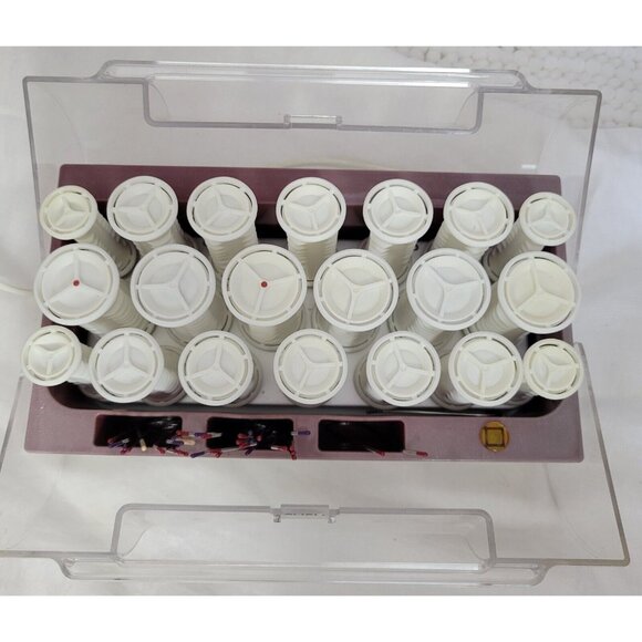 Vidal Sassoon Hairsetter Model VS321 20 Hot Rollers Curlers 3 Size Clips TESTED - Picture 5 of 12